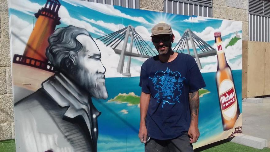 O Marisquiño 107 | Verne, las Islas Cíes y el Puente de Rande en el grafiti del festival