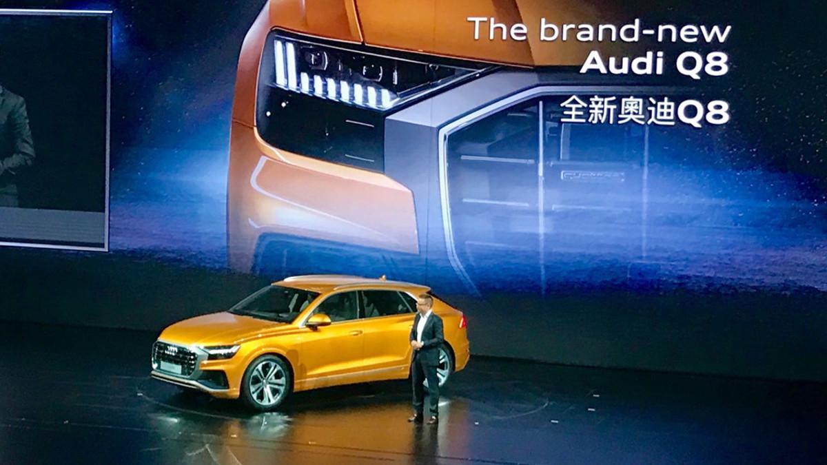 Presentación del nuevo Audi A8 en Shenzen, China.
