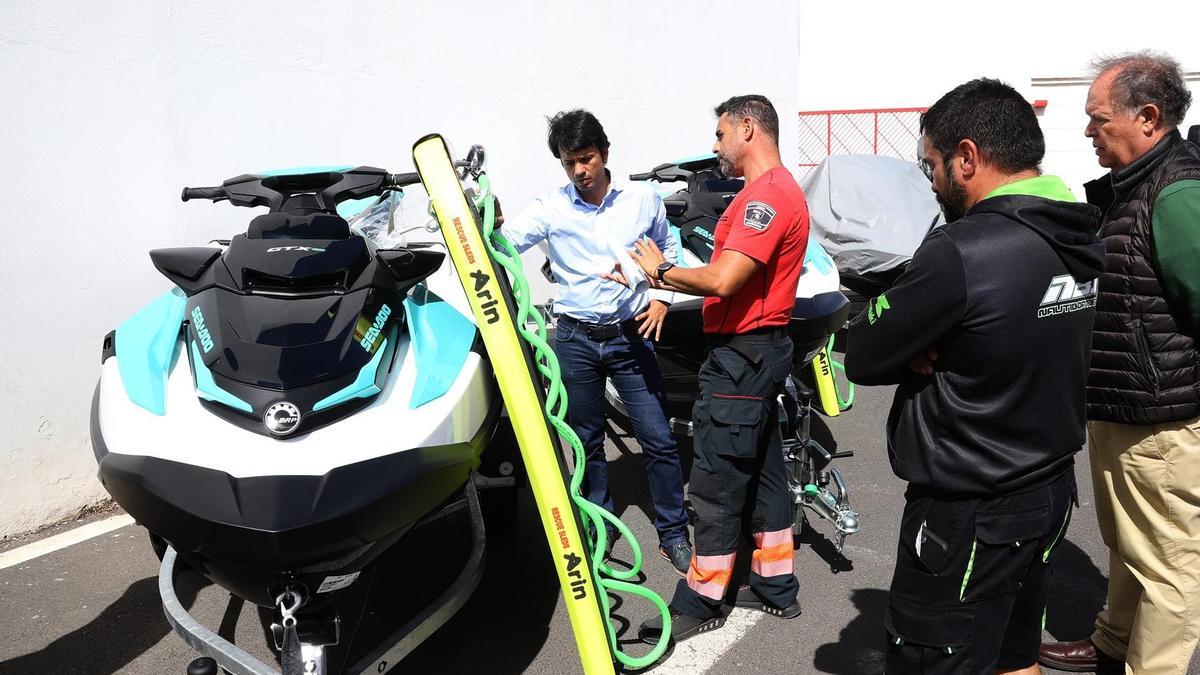 Una de las nuevas motos de aguas del Consorcio de Seguridad y Emergencias de Lanzarote.