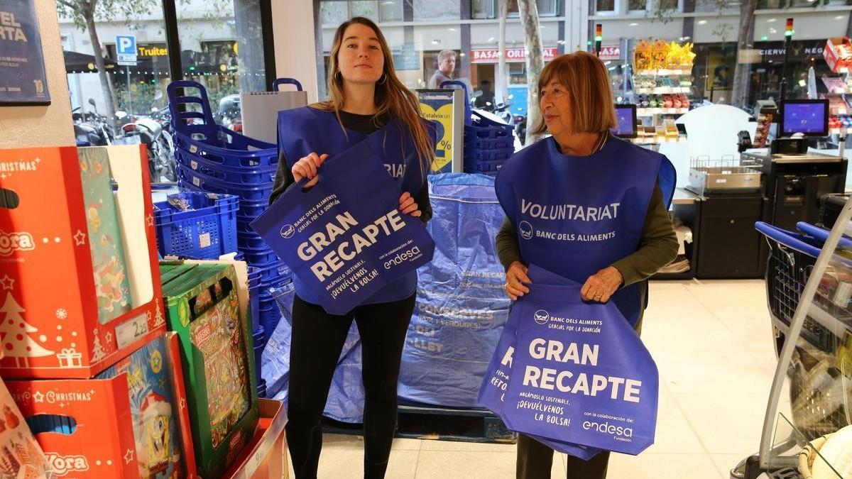 Campaña de éxito para el Gran Recapte: consigue igualar la recogida de alimentos del 2022 a pesar de la inflación