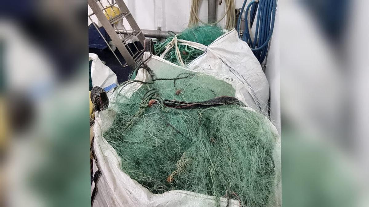 Los miños incautados por los agentes de Gardacostas en la Ría de Vigo