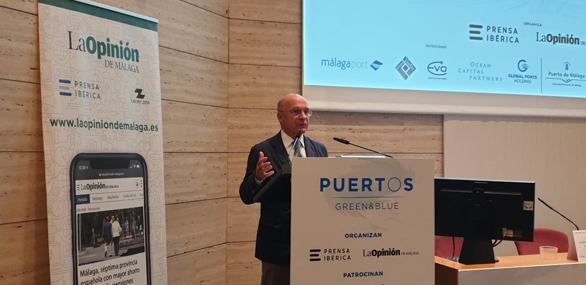El presidente de la Autoridad Portuaria de Málaga, Carlos Rubio, clausuró el acto