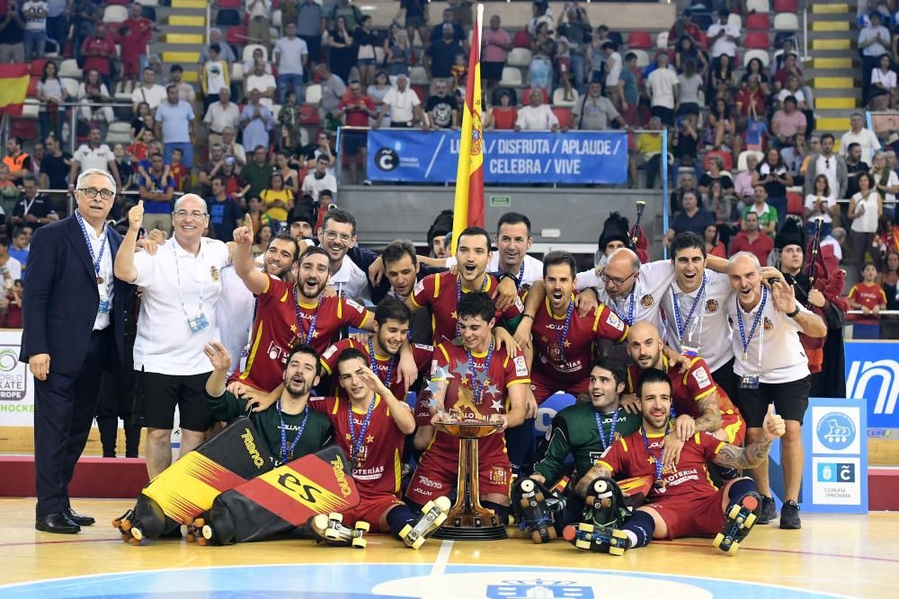 España gana el Europeo de Hockey en A Coruña