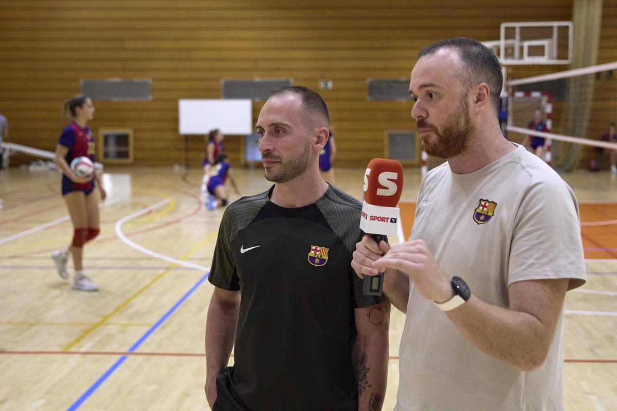 Xavier Bancells y Miguel Fuente, entrenadores del CB Barcelona