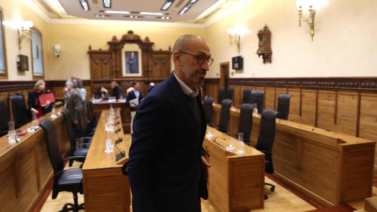 Óliver Suárez, en el Ayuntamiento