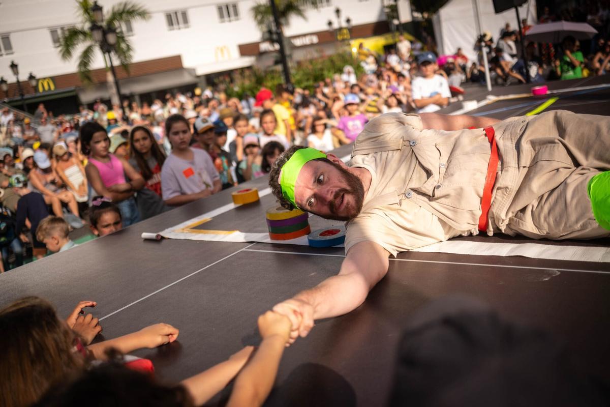 Actividades en la calle por el festival Mueca en Puerto de la Cruz, en una edición anterior.