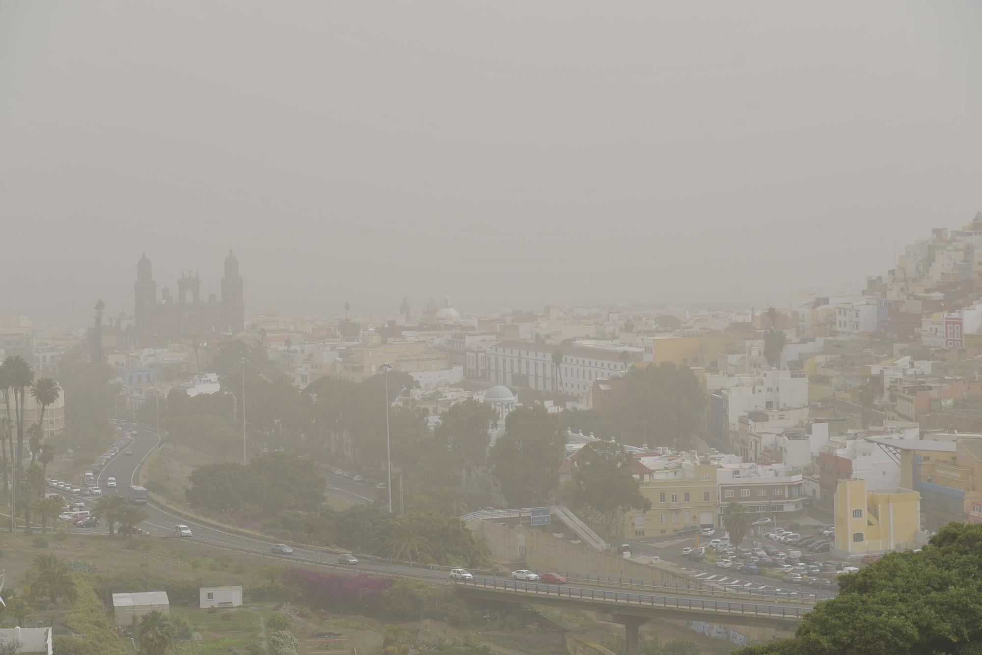 Calima sobre Gran Canaria