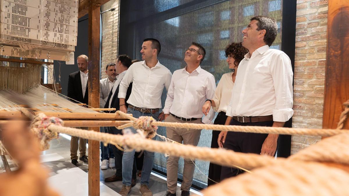Mompó, Rodríguez y Mazón, en una visita a Ontinyent.
