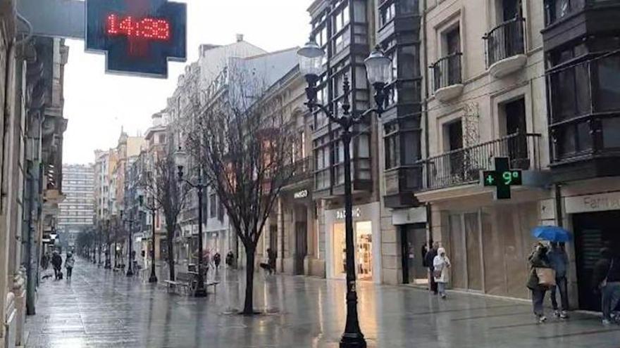 La borrasca &quot;Herminia&quot; llega a Asturias con un potente temporal de lluvia y viento