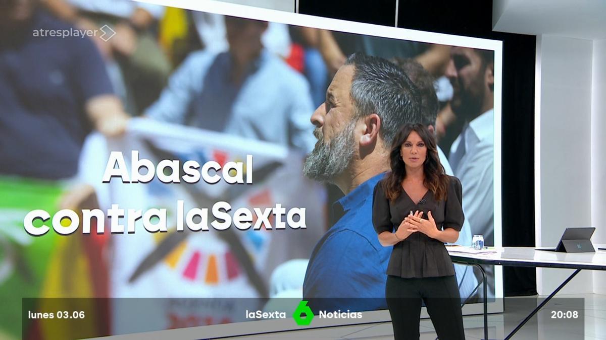 Abascal, contra La Sexta y Atresmedia.