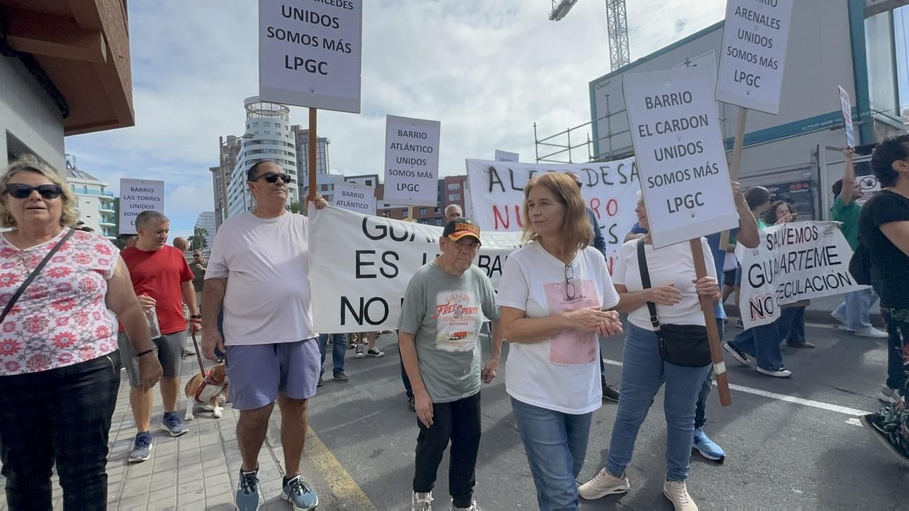 Manifestación en Guanarteme contra la gentrificación y la especulación inmobiliaria