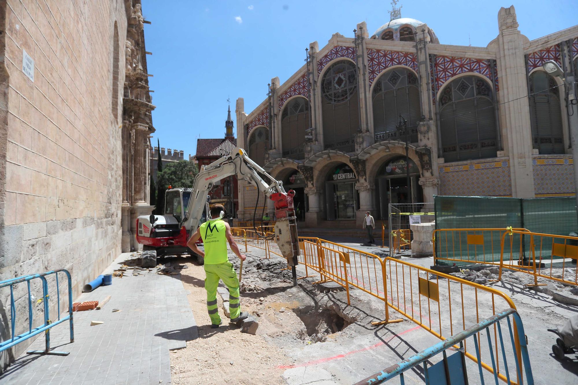 Así avanzan las Obras de la Plaza de Brujas