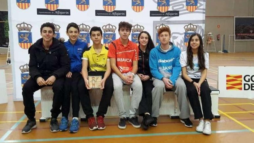 Imagen de los jugadores gallegos en la competición.