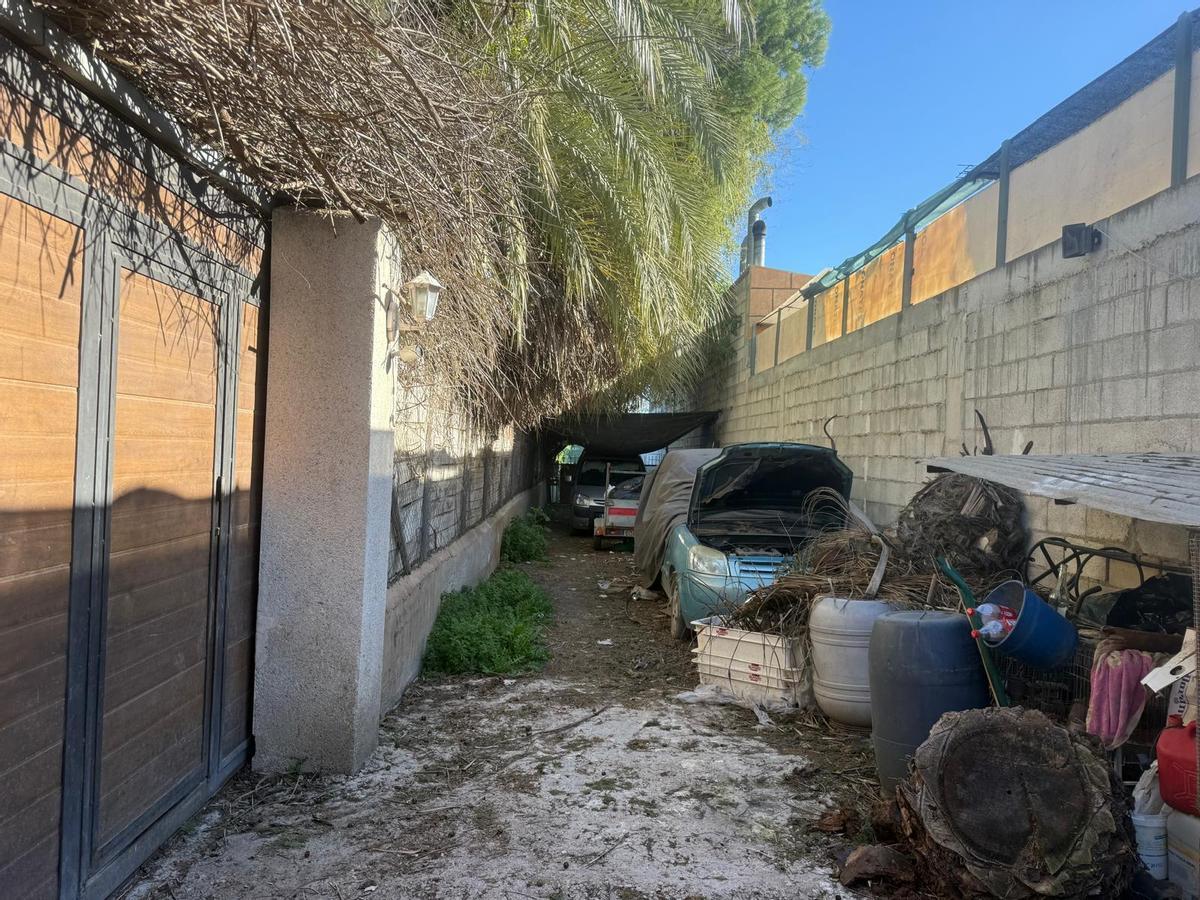 Vivienda de la huerta de Murcia donde la mujer estuvo encerrada.