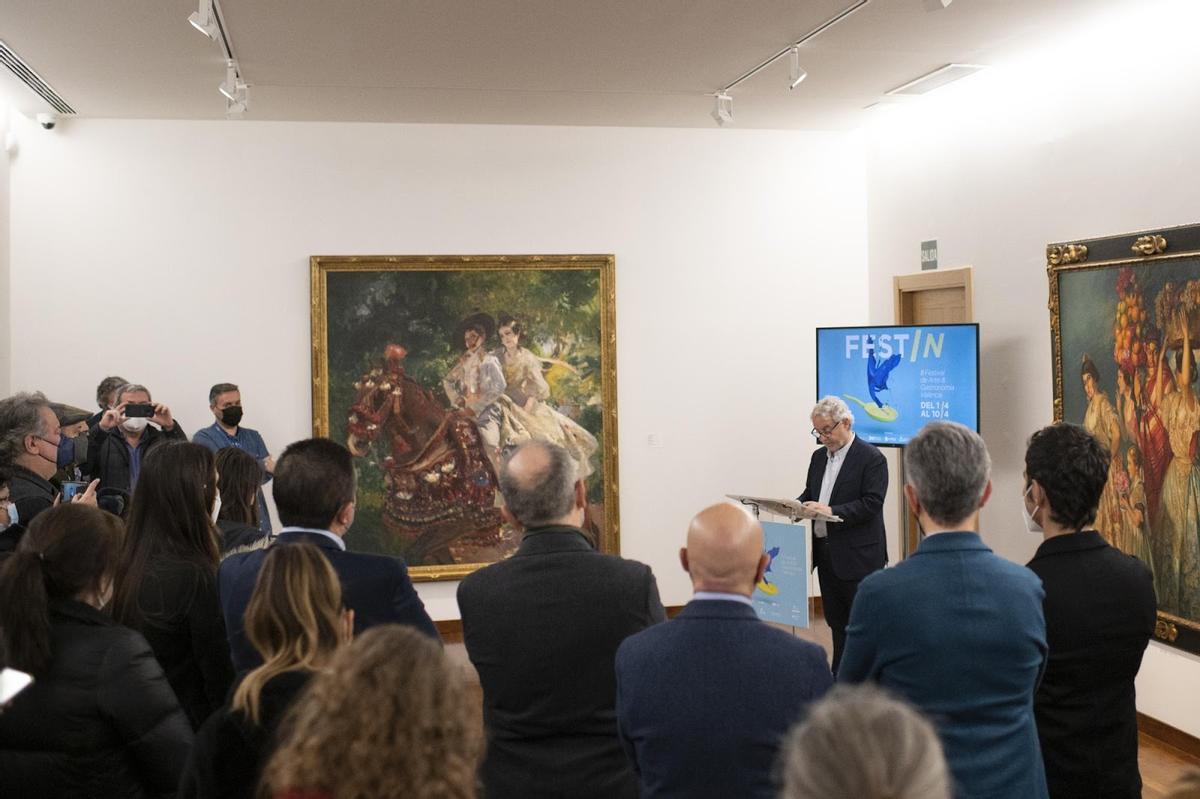 La primera experiencia gastrocultural de 2022 giró en torno al cuadro ‘Floreal’ de José Pinazo.