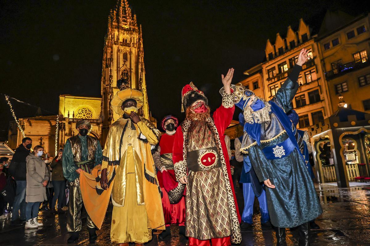 Momento de la cabalgata en Oviedo el pasado año