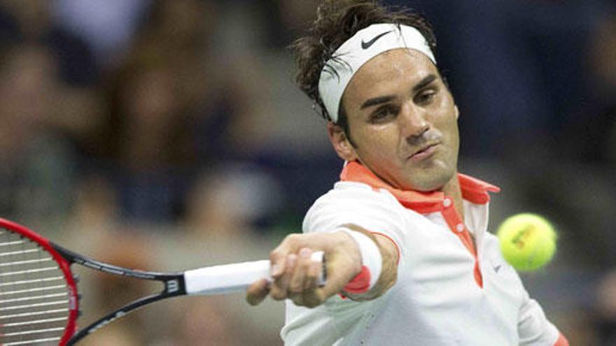 Roger Federer durante el Abierto de Estados Unidos