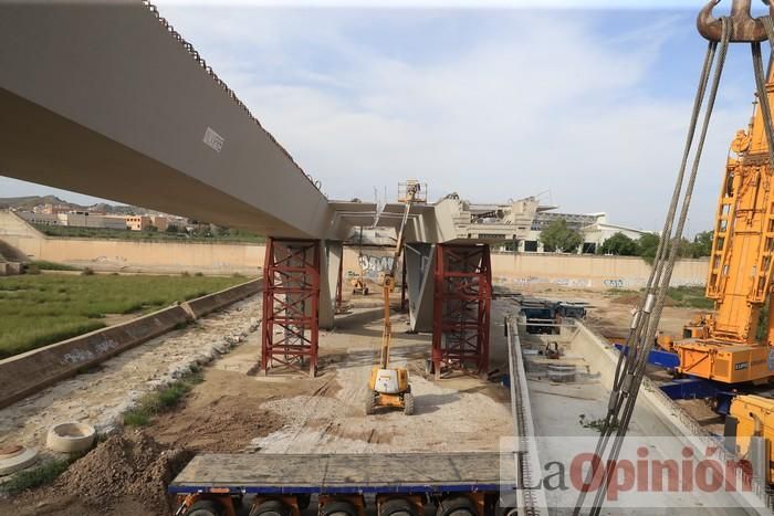 El nuevo puente en Lorca, a punto de terminar