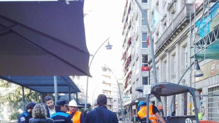 La vigilancia se intensificó en la ocupación de la vía pública con la llegada del nuevo gobierno. // Iñaki Osorio