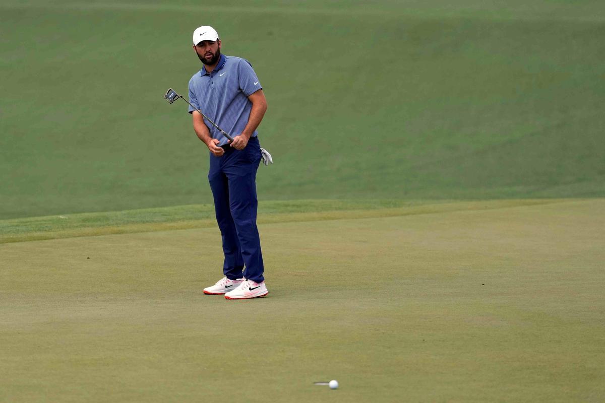 Scheffler no hizo mucho ruido pero seguía ganando posiciones en el Masters