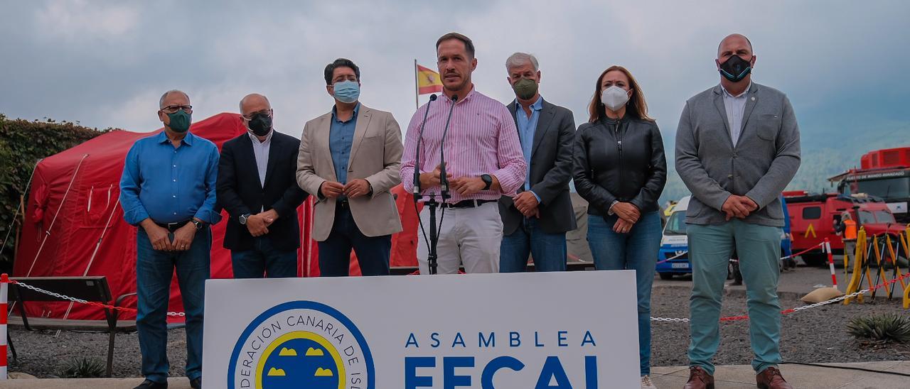 El presidente del Cabildo de La Palma, Mariano Zapata, señaló sentirse “enormemente agradecidos del apoyo recibido desde otras islas&quot;.