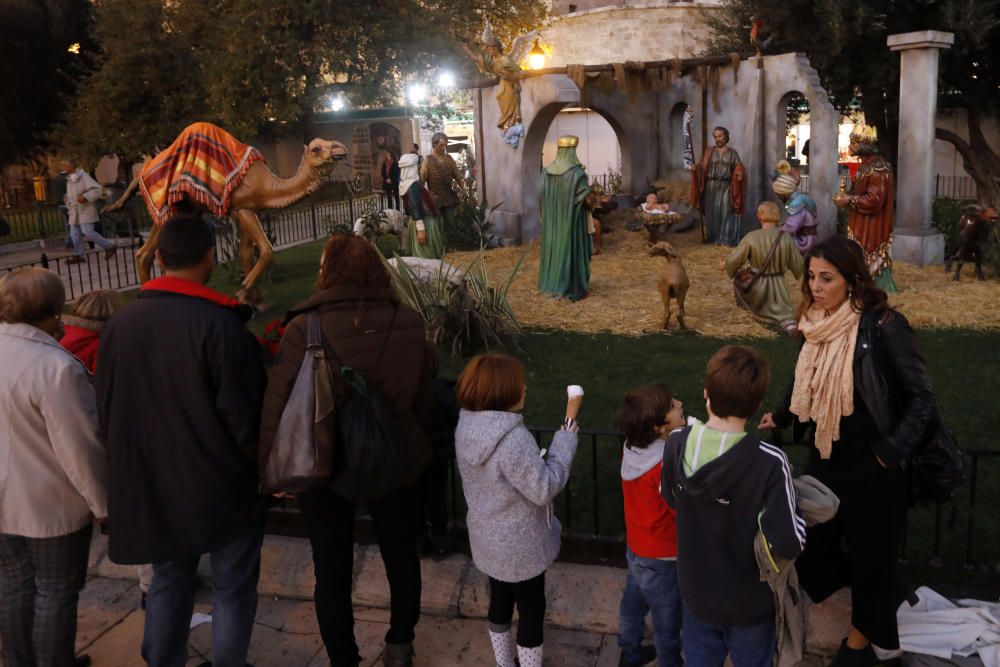 Así es el belén de la Plaza de la Reina