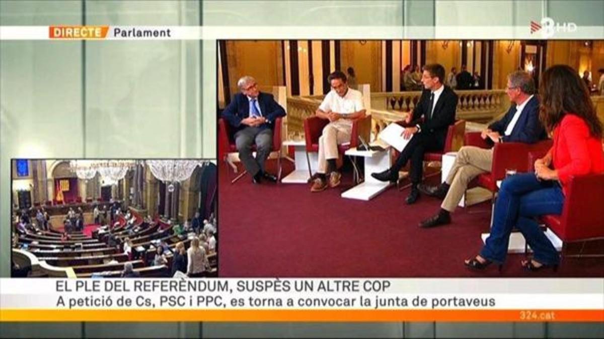 Debat de catedràtics a TV-3.