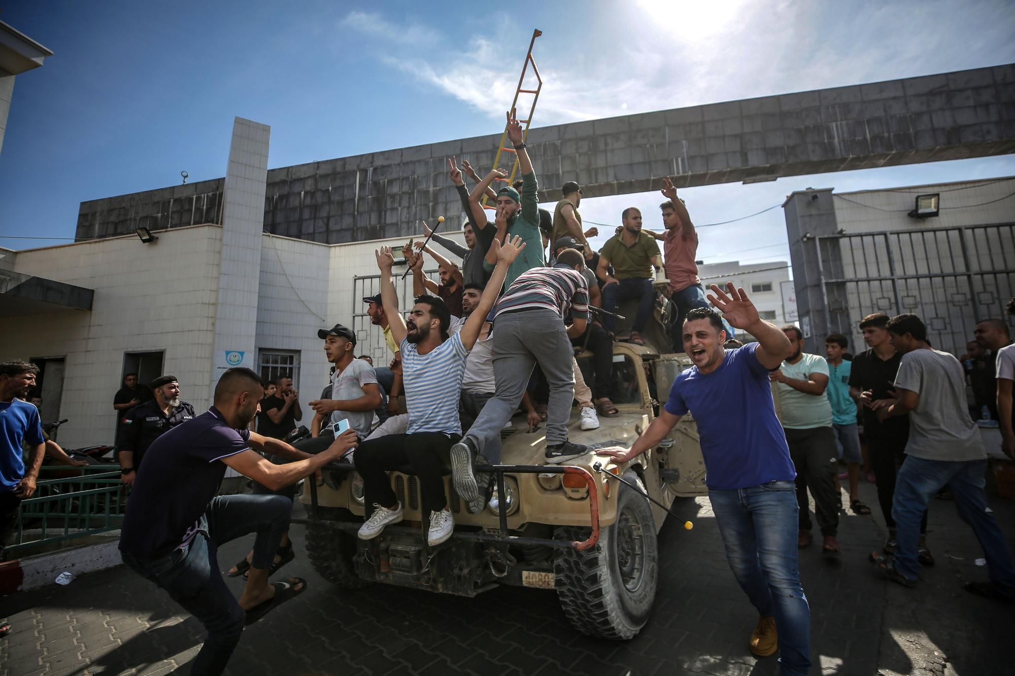 Las imágenes del ataque desde Gaza a Israel