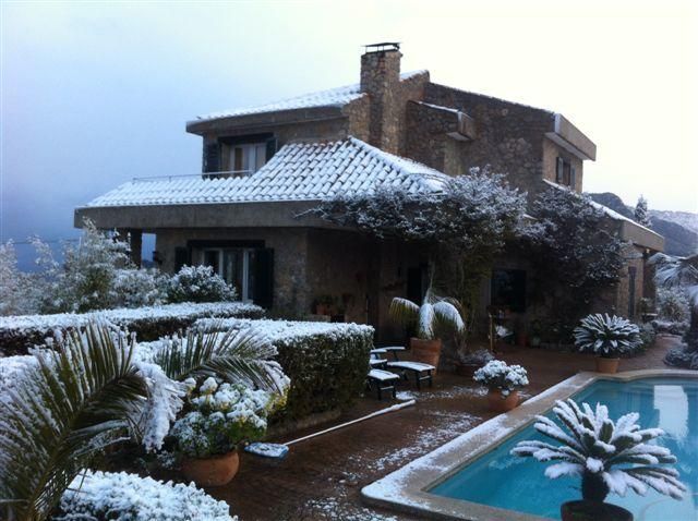 Schnee Mallorca Winter 2017