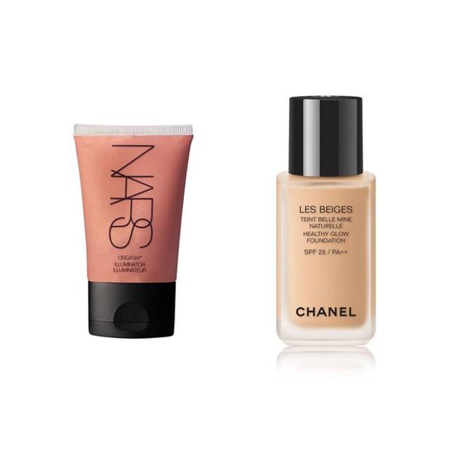 Iluminador + base de maquillaje