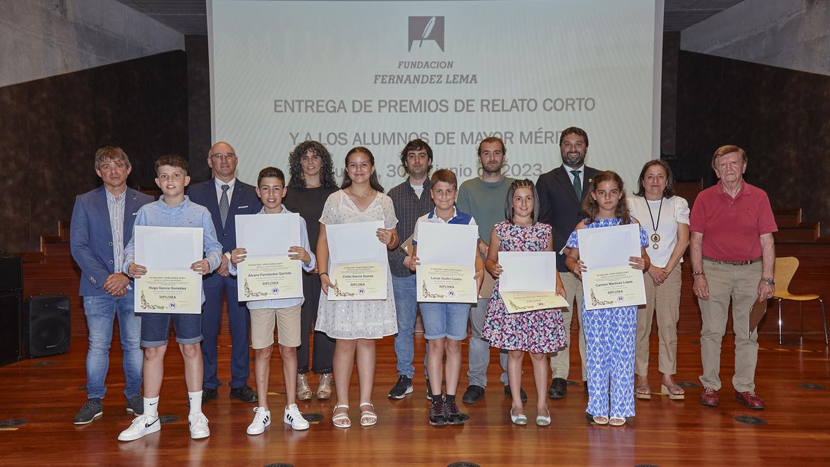 Los premiados, durante la entrega de los galardones de este año.