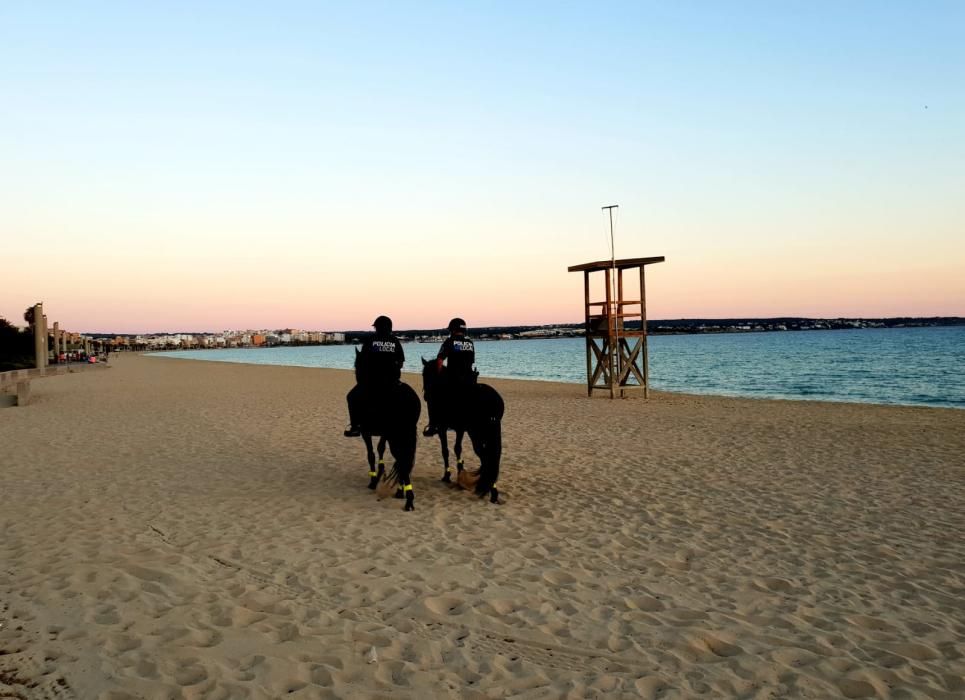 Nit de Sant Joan: La Policía Local de Palma desaloja las playas