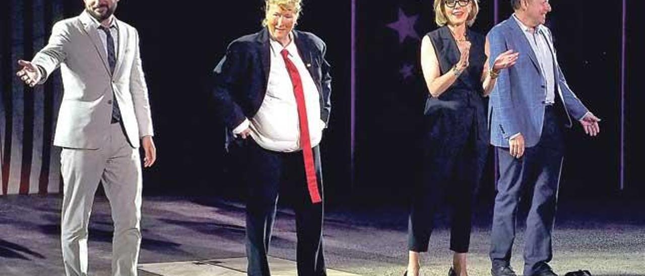 Meryl Streep, disfressada de Donald Trump a un homenatge a Shakespeare a Nova York.