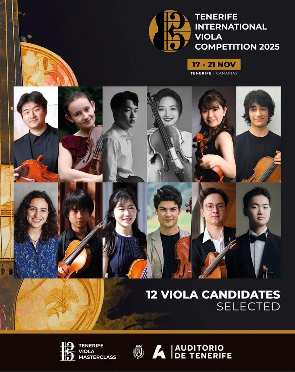 Cartel de los participantes.