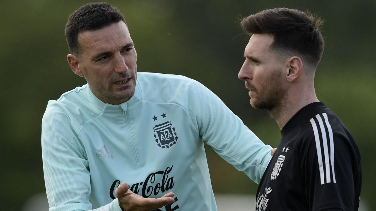 Messi, con Scaloni