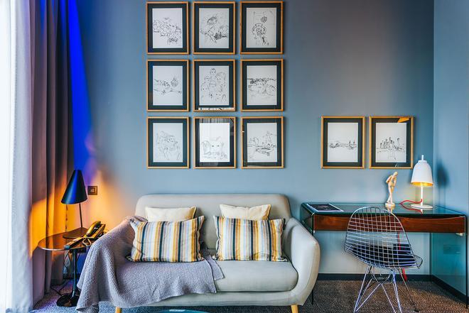 Un rincón de la suite del hotel de CR7
