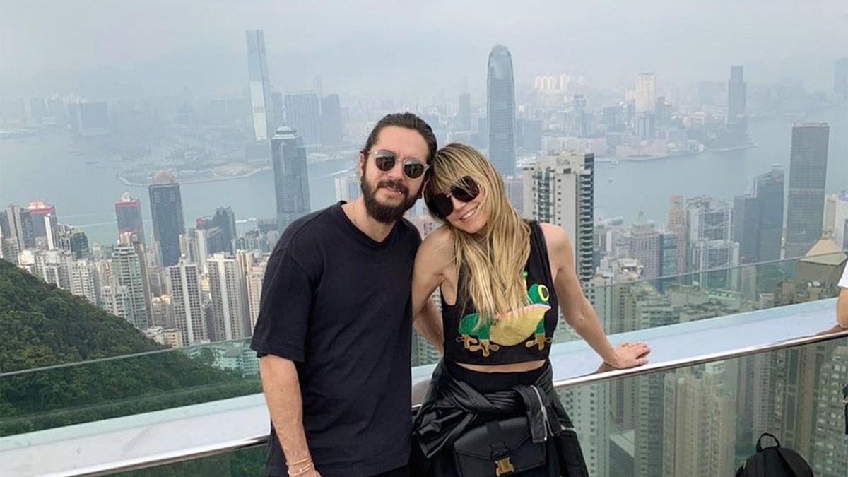 Heidi Klum en Hong Kong con Tom Kaulitz