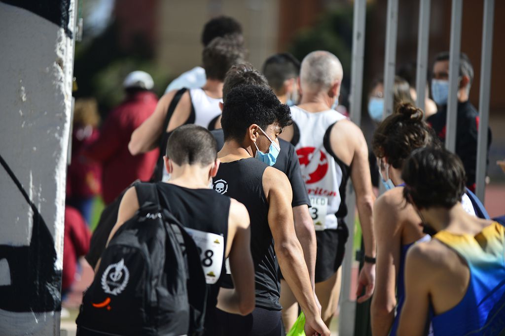 Pruebas de atletismo nacional en la pista de atletismo de Cartagena este domingo