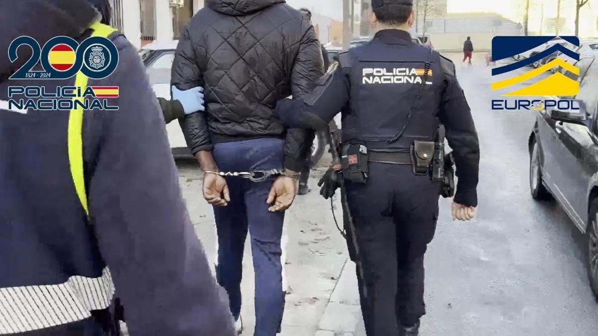 Detenciones de la Policía Nacional y Europol