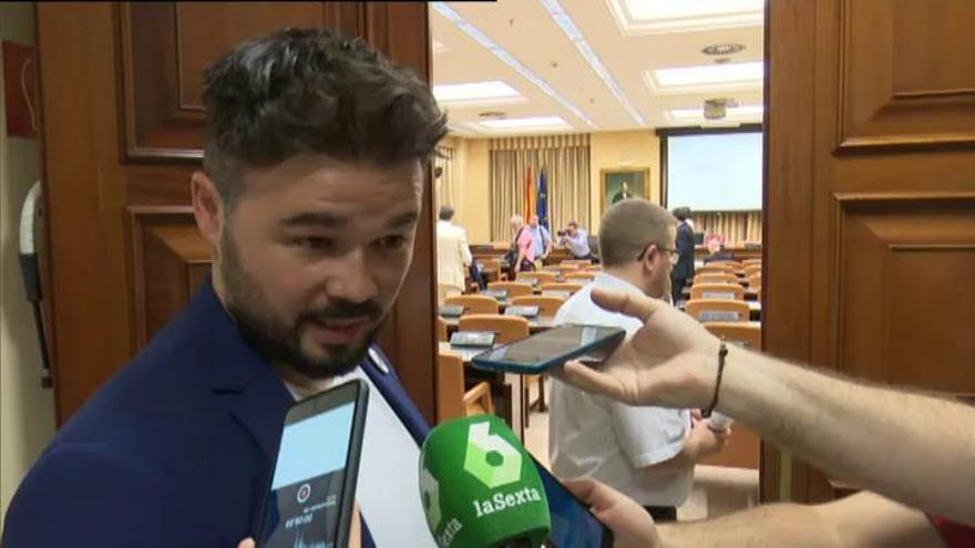 Rufián: "Pablo Casado es un buen candidato a la Falange"