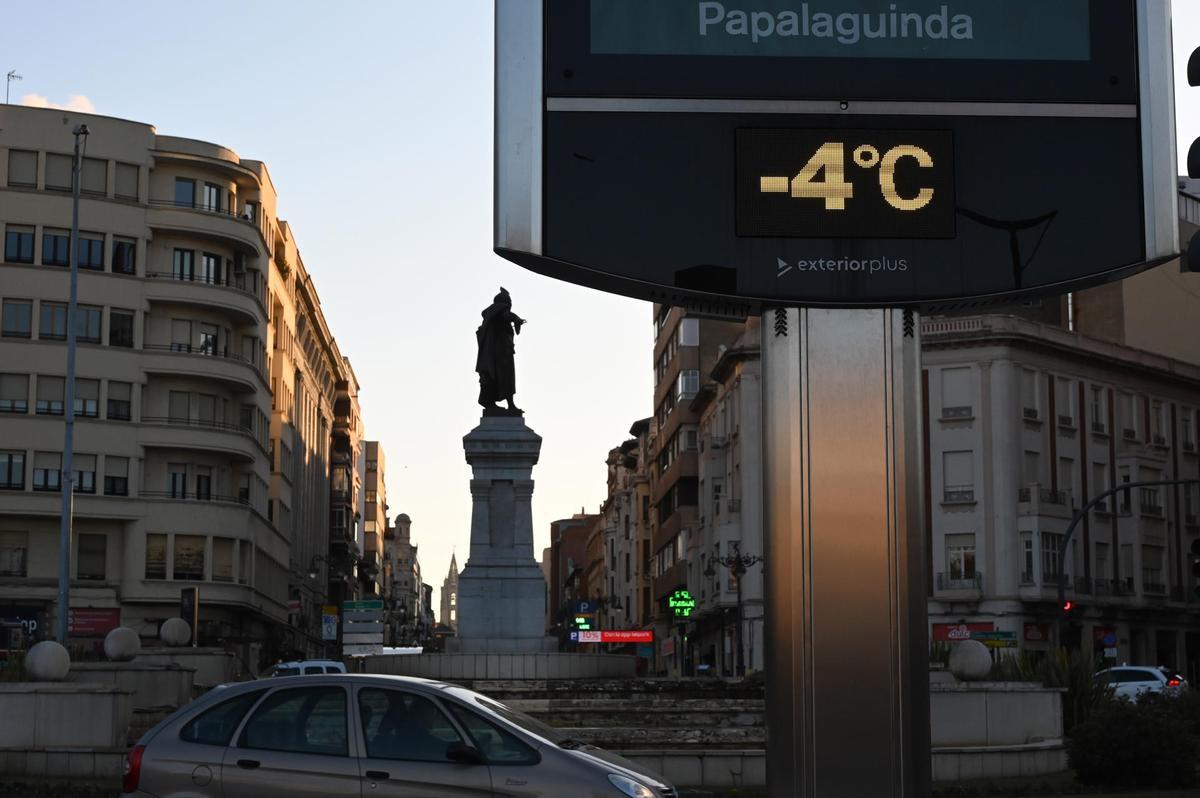 Termómetro urbano en la ciudad de León esta semana. 