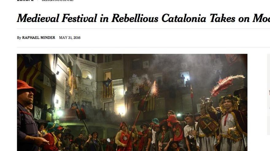 The New York Times analitza com es reflexa a la Patum el moviment independentista