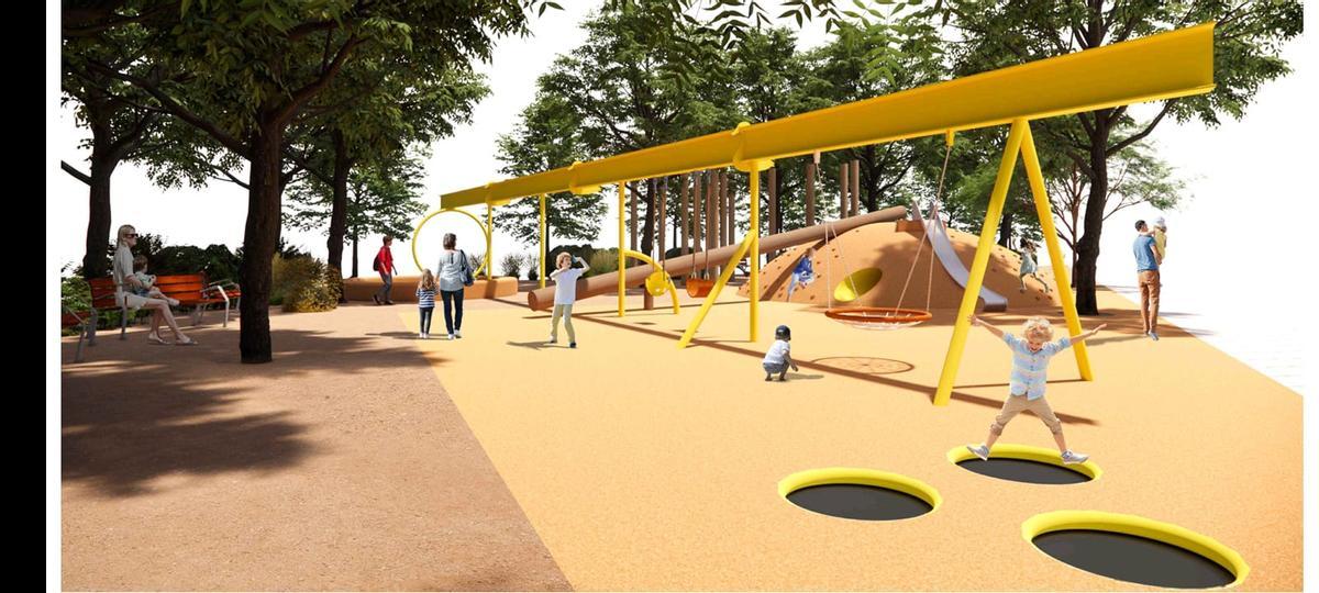 Render del nou parc infantil.