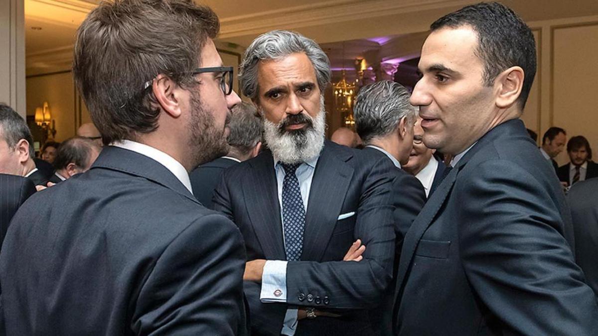 Anas Laghrari, a la derecha, junto a otros socios de Key Capital Partners.