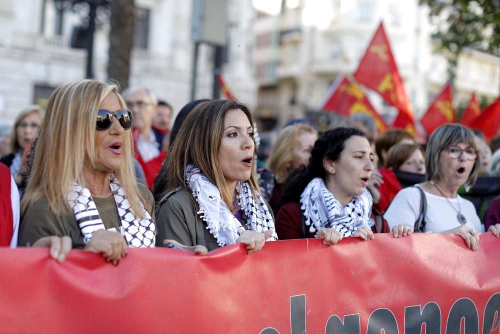 Concentración de apoyo a Gaza en València