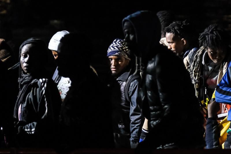 Llegada de migrantes africanos a Gran Canaria en la noche del jueves 10 de febrero