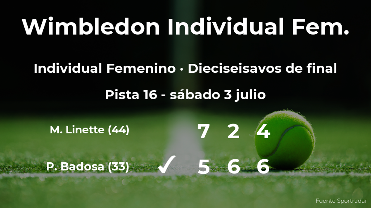 La tenista Paula Badosa, clasificada para los octavos de final de Wimbledon