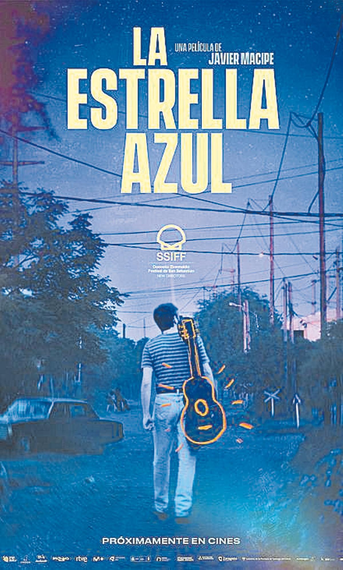 El cartel de la película 'La estrella azul'.