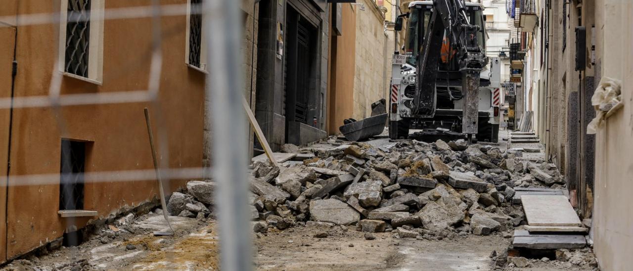 Una de las calles del centro en las que se está mejorando la accesibilidad y que forma parte del proyecto.