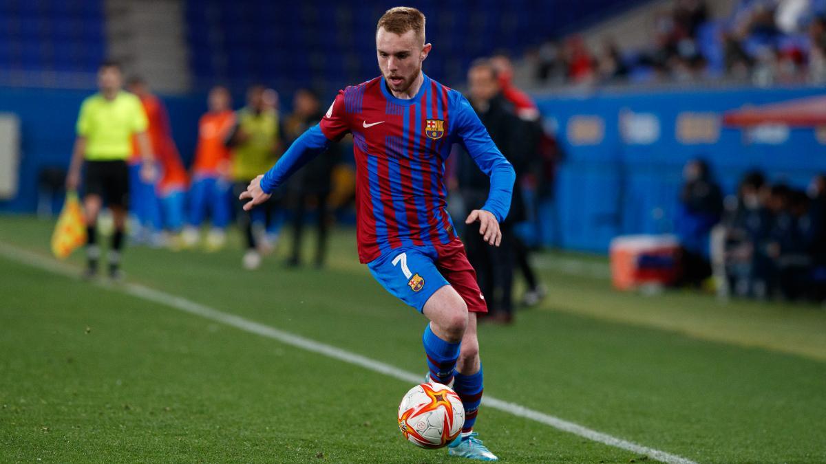 'Peque' Fernández durante su etapa en el Barça Atlètic